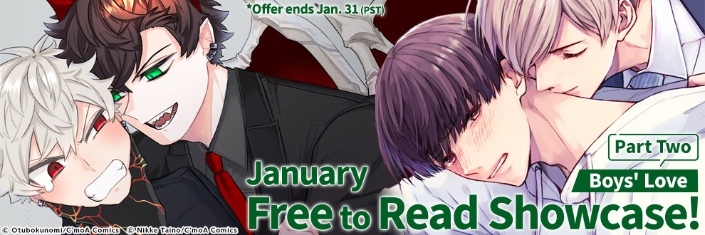 January Free to Read Showcase Boys' Love Part Two!