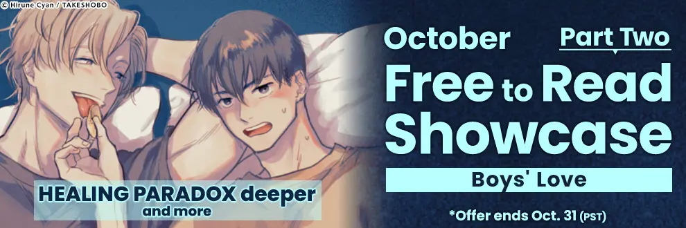 October Free to Read Showcase! Part Two! Boys' Love