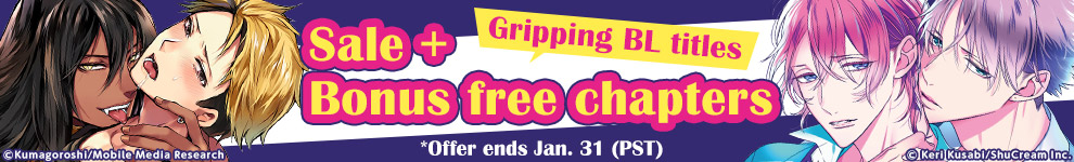 Gripping BL titles Sale + Bonus free chapters