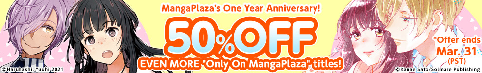 50% off EVEN MORE 'Only On MangaPlaza' titles!