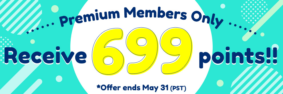 Get more with Premium! Receive 699 points!