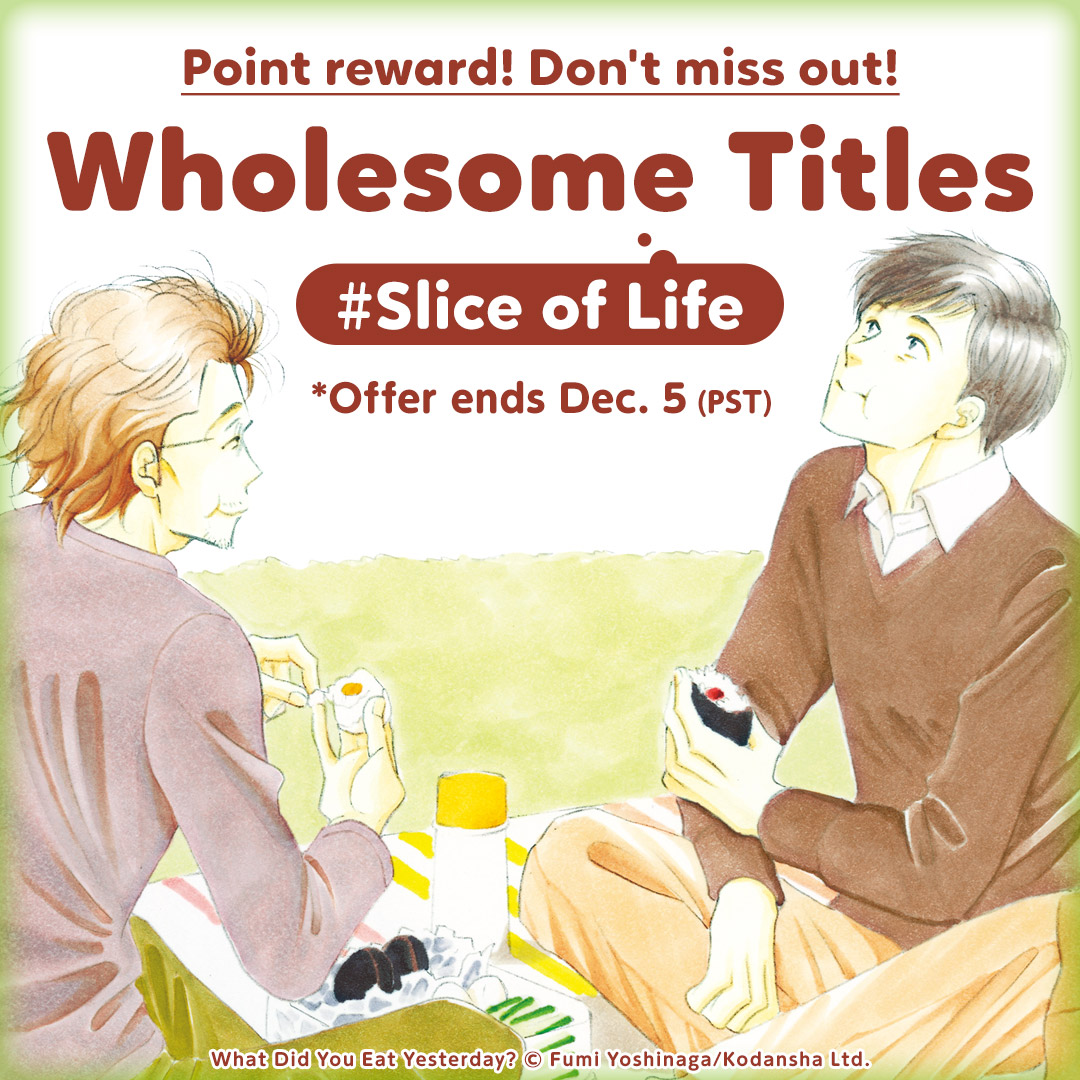 Wholesome Titles #Slice of Life Point reward! Don't miss out!
