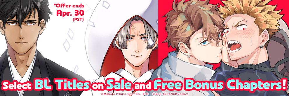 Select BL Titles on Sale and Free Bonus Chapters!