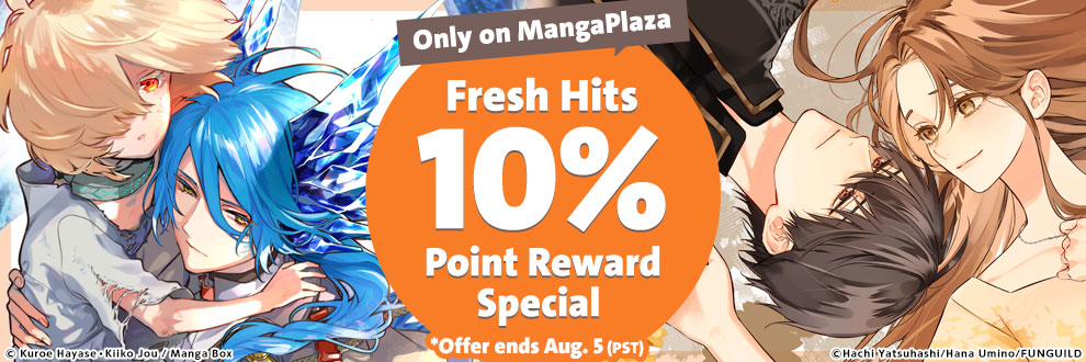 Only On MangaPlaza Fresh Hits 10% Point Reward Special