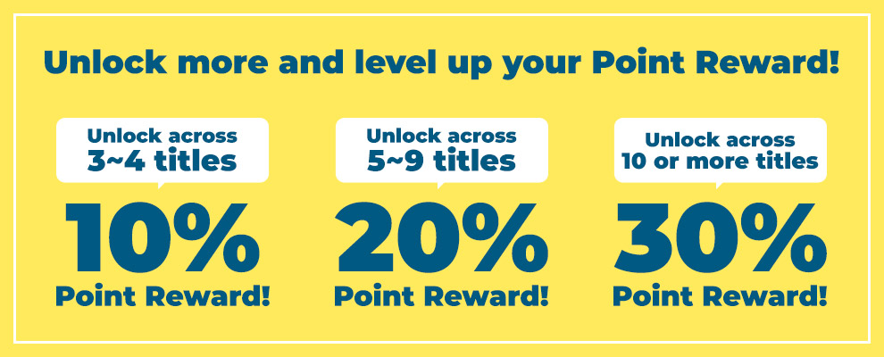 Summer Unlock & Level Up Get Up To a 30% Point Reward!