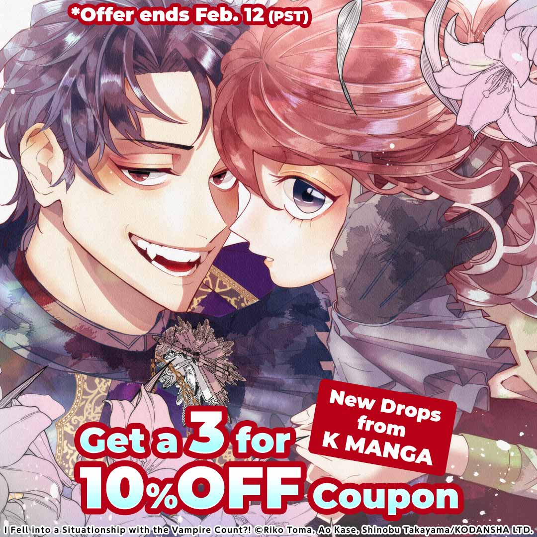 New Drops from K MANGA Get a 3 for 10% OFF Coupon