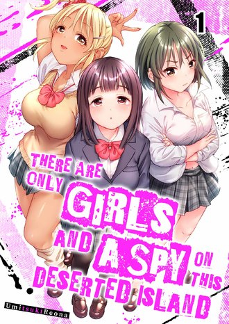 There Are Only Girls and a Spy on This Deserted Island.-Full Color
